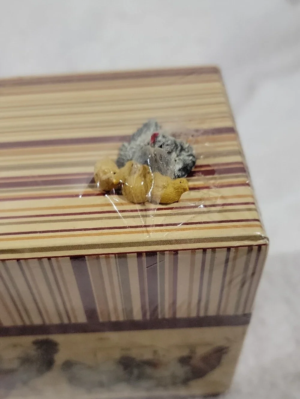 Decorative Chicken Farm Recipe Box - Rustic- Country - NEW